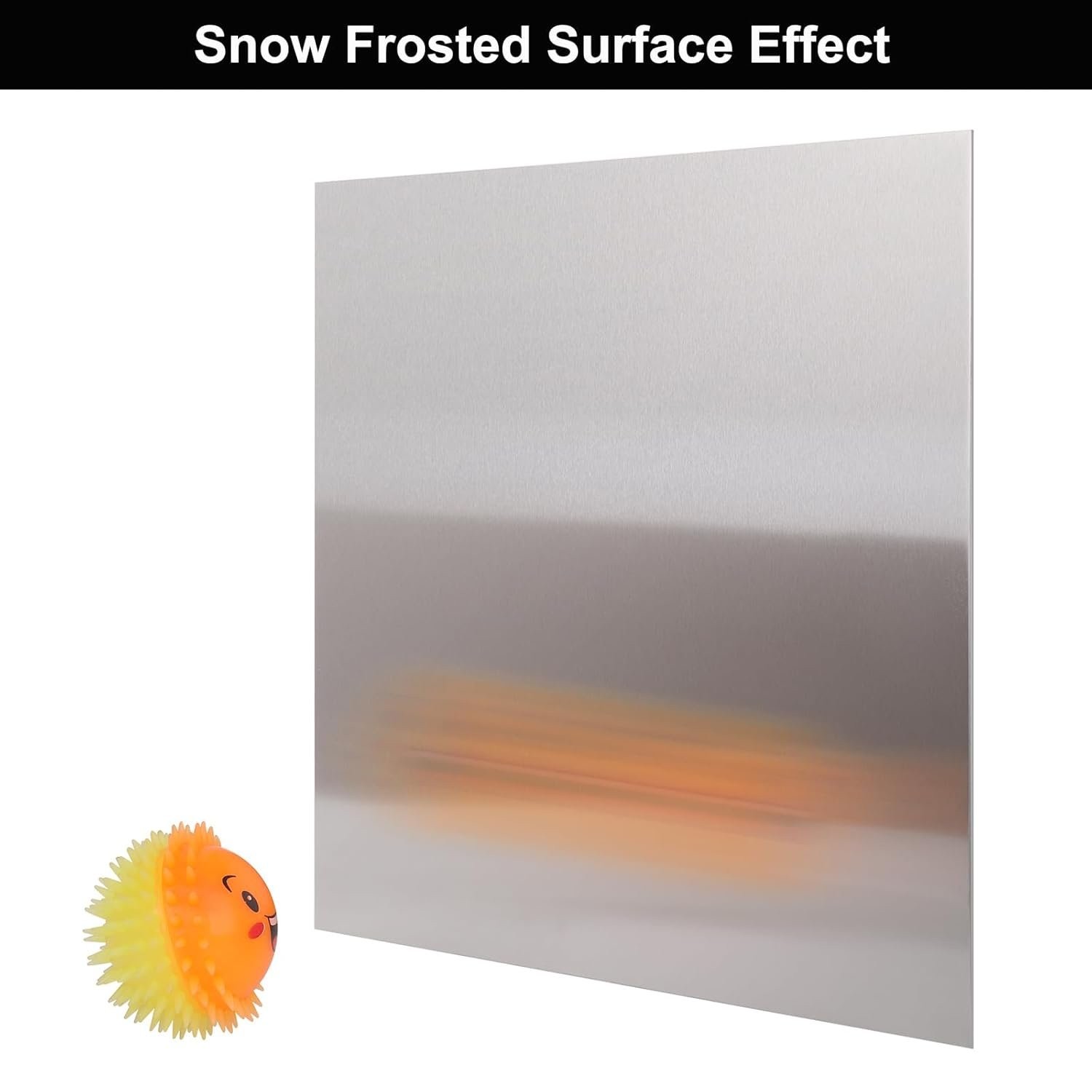 Square 304 Stainless Steel Sheet 12″ x 12″ with Snow Frosted Surface