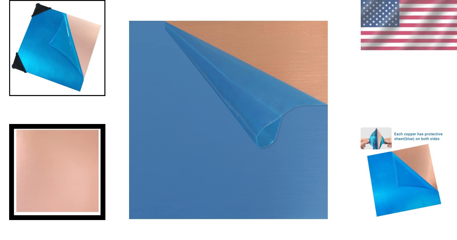 High-Quality Copper Plate, 12×12, 18 Gauge