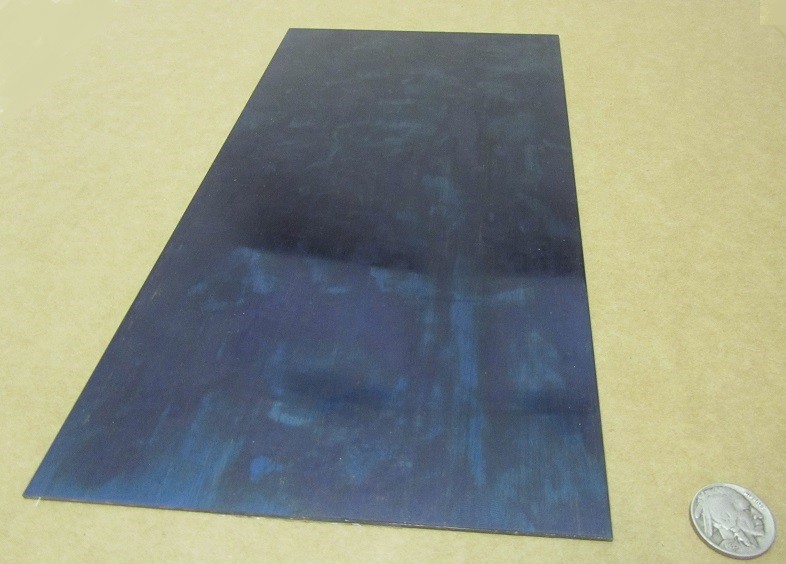1095 Hard Blue Tempered Spring Steel Shim .050″ Thick x 6.00″ Width x 12″ Length