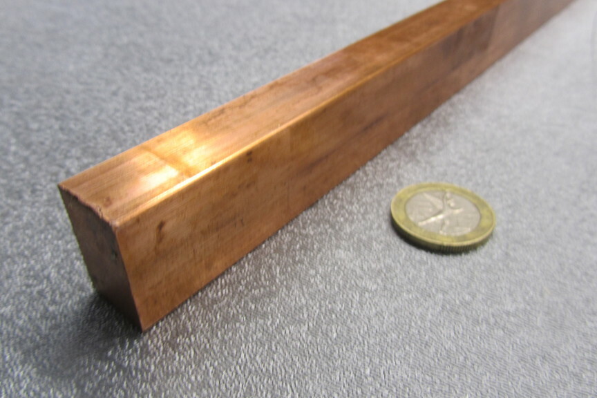 182 Copper Bar 5/8″ Thick x 1.0″ Wide x 3 Foot Length