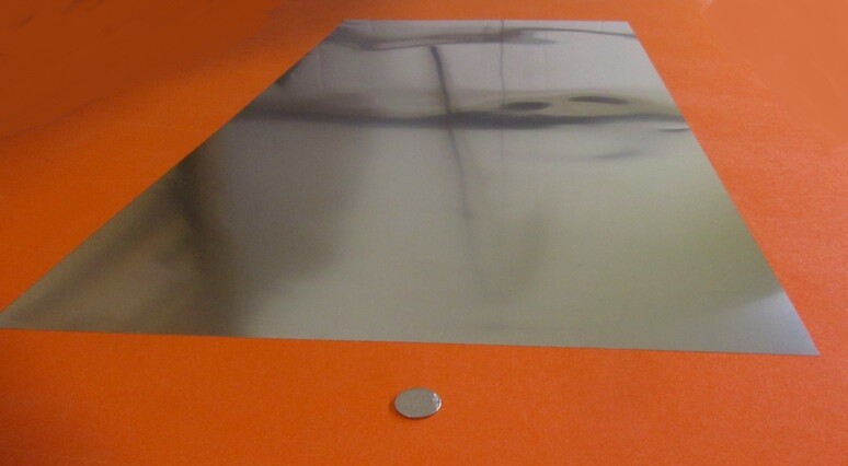 18-8 Stainless Steel Sheet, Full Hard, .003″ x 24″ x 50″