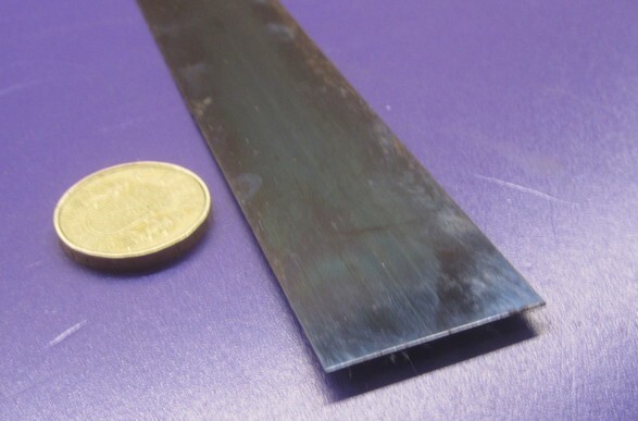 1095 Hard Blue Tempered Spring Steel Shim .050″ Thick x 1.25″ Width x 60″ Long