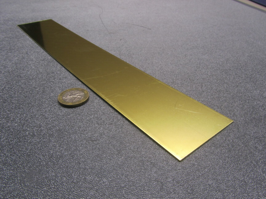 260 Brass Flat Bar .016″ Thick x 2.0″ Wide x 12″ Length, 3 Pcs, 3 Ft Total
