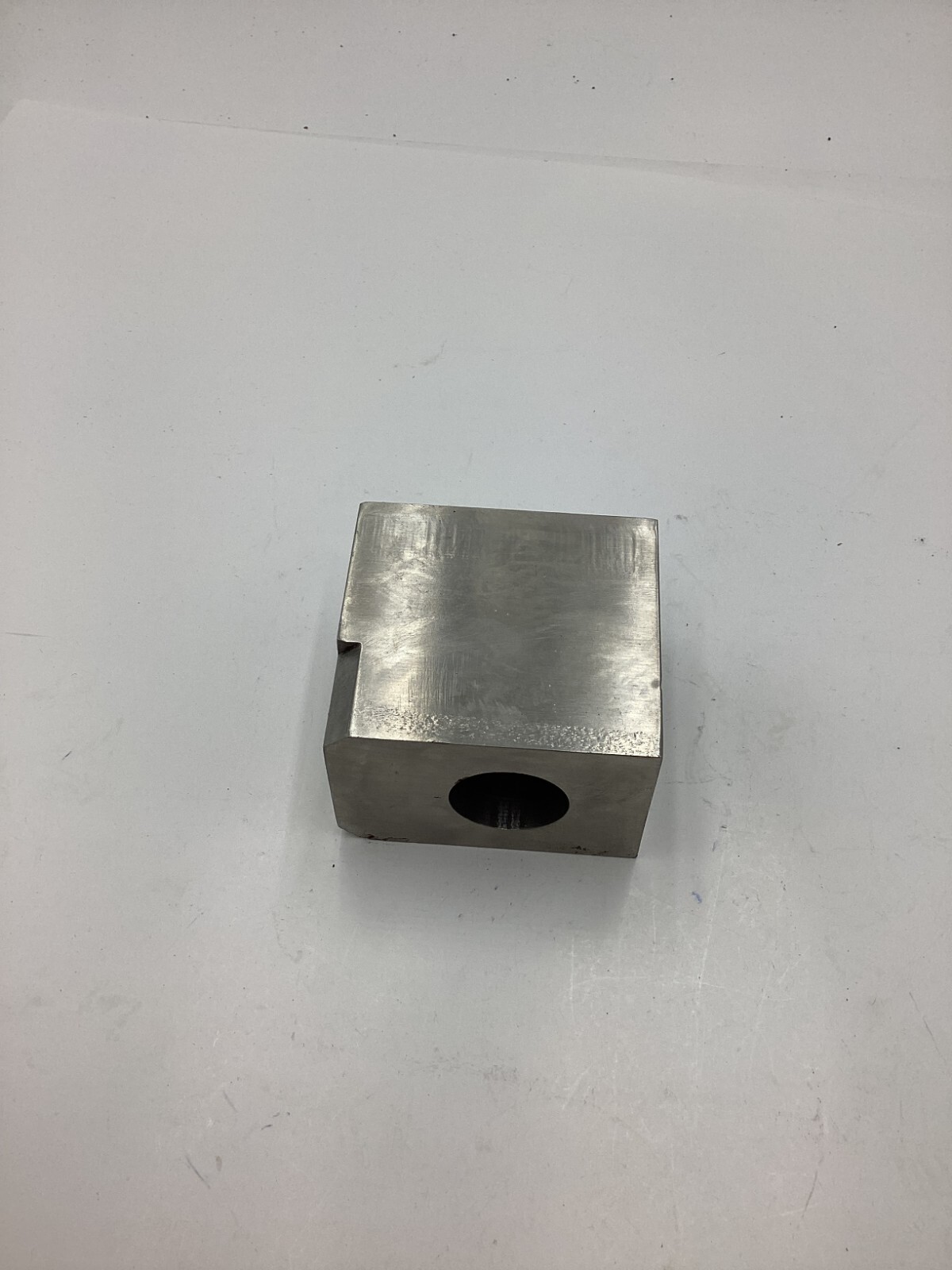 (QTY 3) Latini A10674 Steel Square Block Silver Gray 3 Inch Heavy Duty
