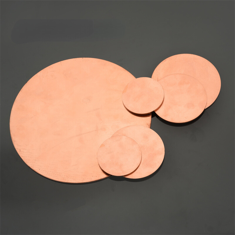 Pure Copper Sheet Solid Round Plate Metal Disc Electrical Repair