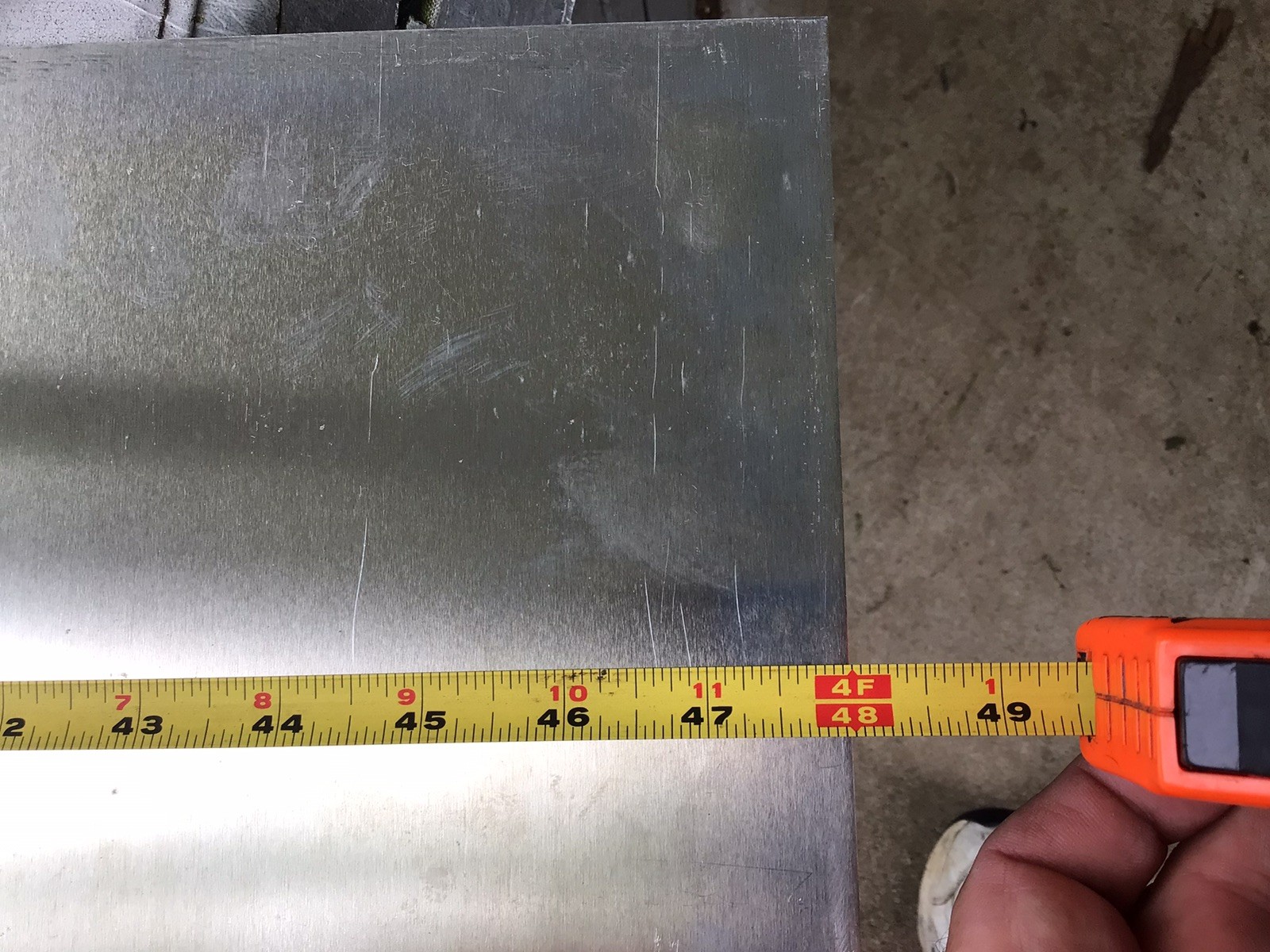 .063 Aluminum Sheet, 8-5/8” X 48”, 1/16” Aluminum Plate Sheet Goods, 6061-T6