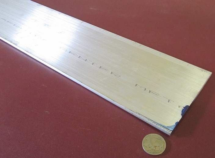 6061 T651 Aluminum Bar, 3/16″ (.187″) Thick x 4.0″ Wide x 36″ Length