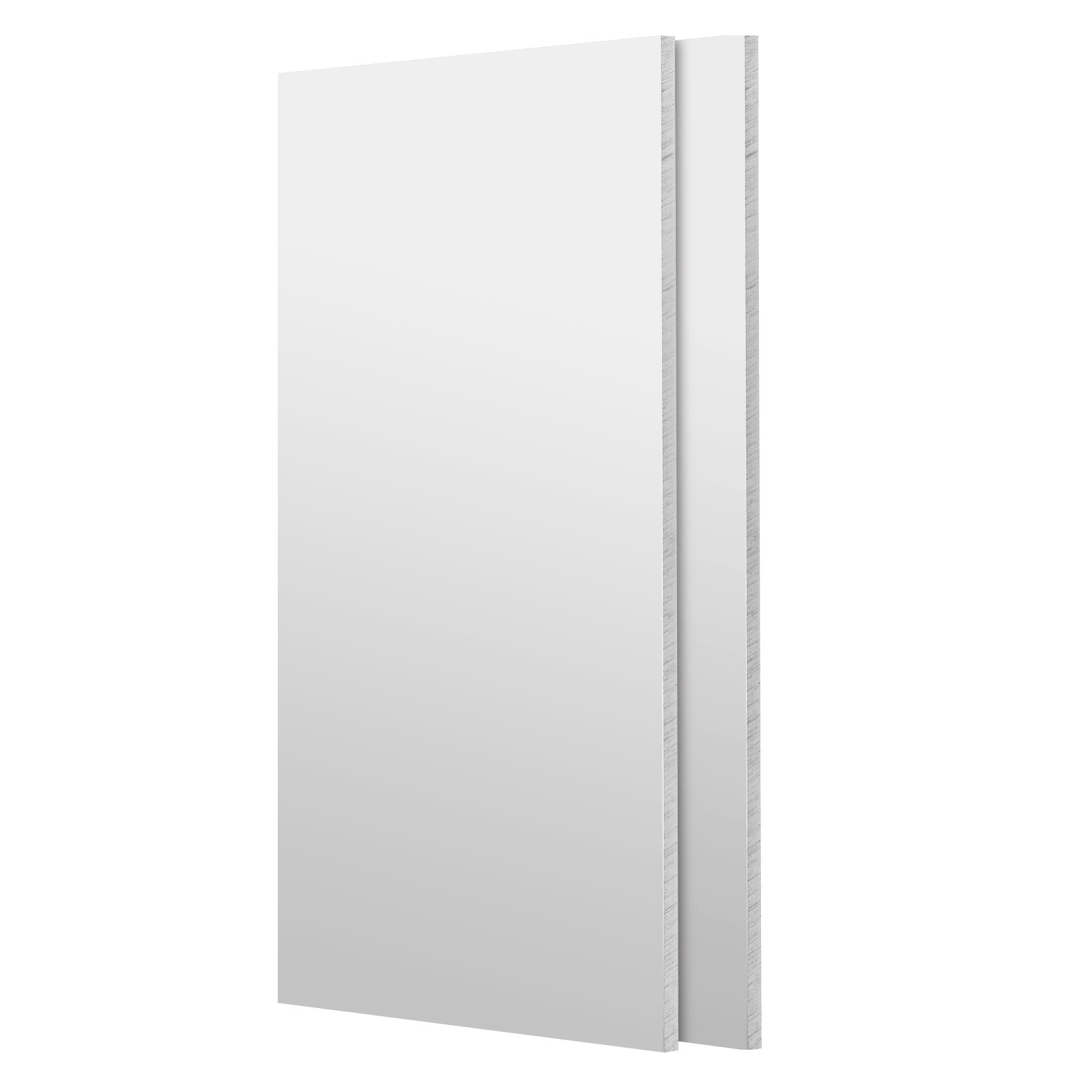 6061 T651 Aluminum Sheet, 6 x 16 x 1/8 Inch Aluminum Sheet Flat Metal Plate 2Pcs