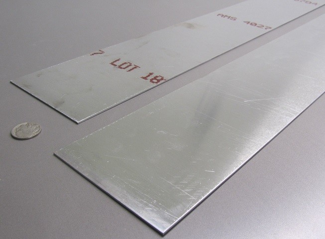 6061 T6 Aluminum Bar .063″ (1/16″) Thick x 4.0″ Wide x 48″ Length, 2 Pc