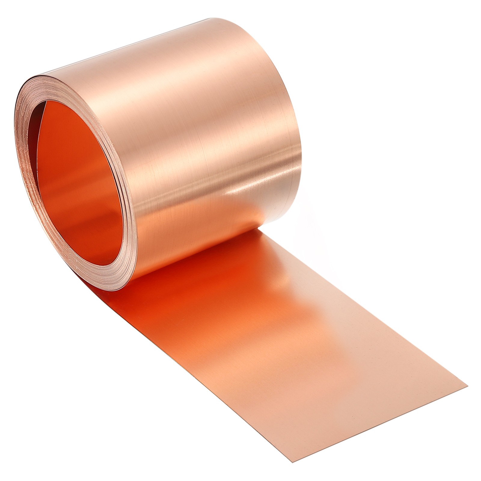 Pure Copper Sheet Roll, 0.3mm 22Ga Thick T2 20Ft x 2in Copper Strip for Craft