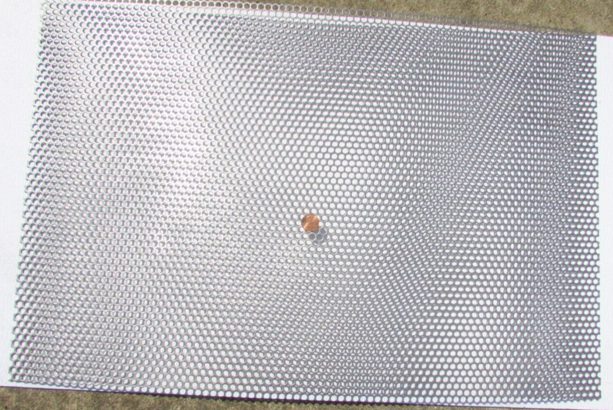 1/4″ HOLES 16 GAUGE 304 STAINLESS STEEL PERFORATED SHEET– 12″ X 12″