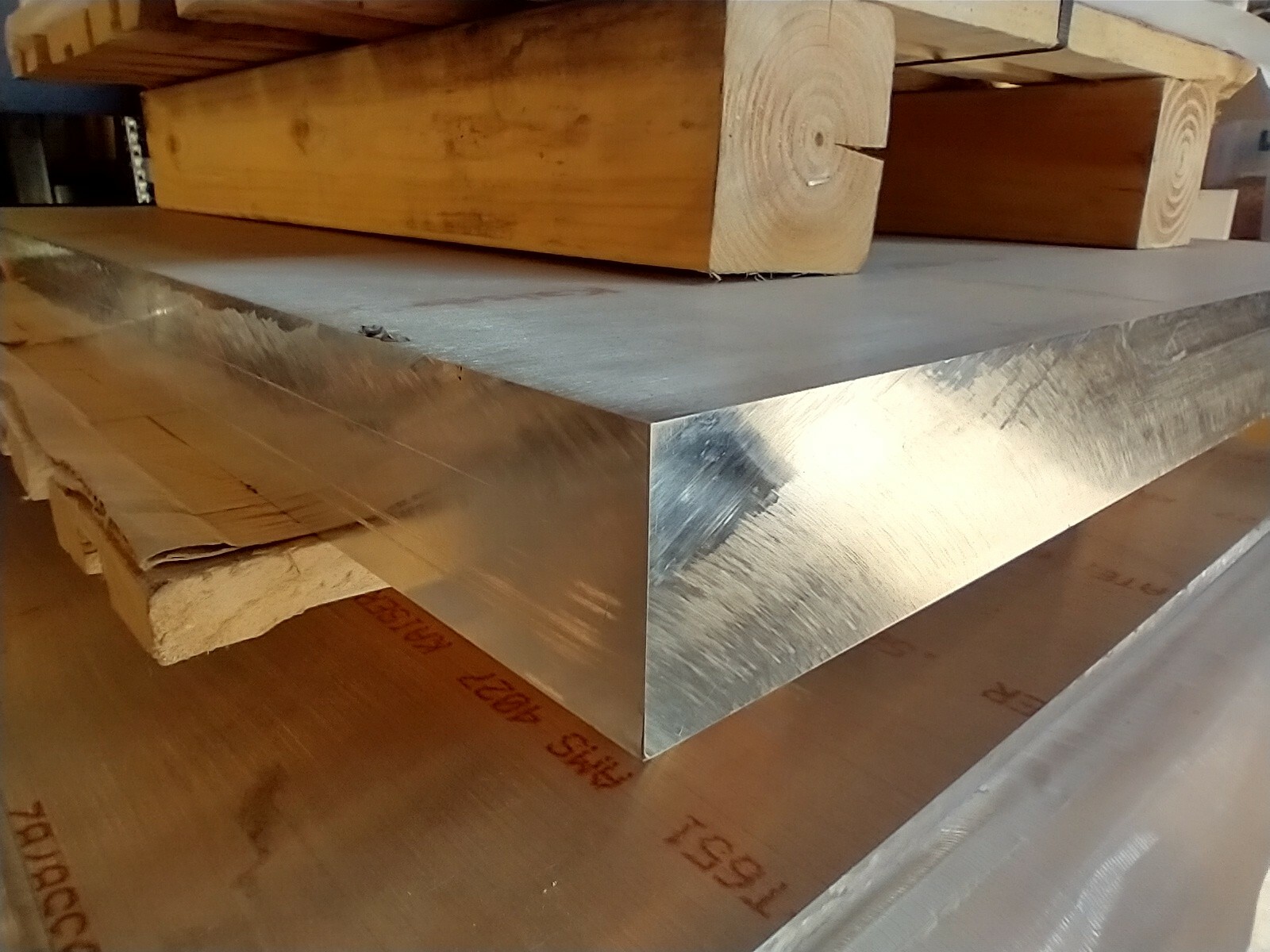 Aluminum Plate Stock, 6061-T651 2-inch Plate x 26.75W x 30L Tooling Plate