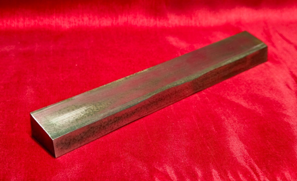 D2 Tool Steel Angled Block Billet 7.025″ Long – 13.7 Oz.