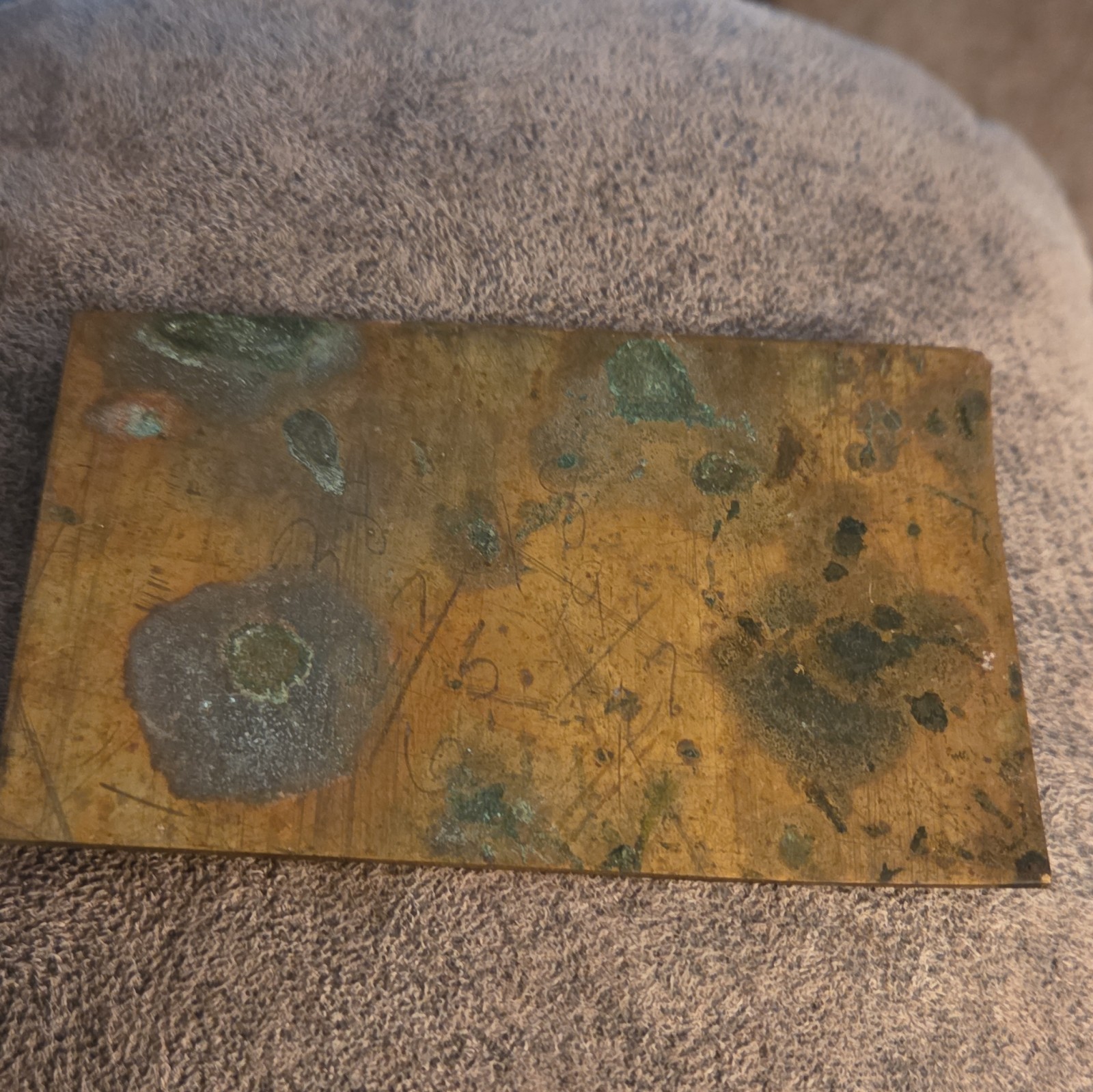Lot of 2 Brass Flat Stock Sheet Plates Rectangular Pieces