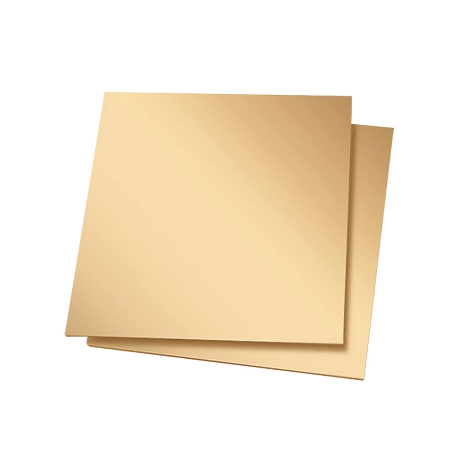 Brass Plate Sheet Thickness 3mm x 35mm x 50mm 4Pcs, T: 0.12"/3mm
