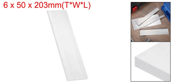 Square Aluminum Flat Bar 6x50x203mm 6061 Aluminum Solid New Mill Stock