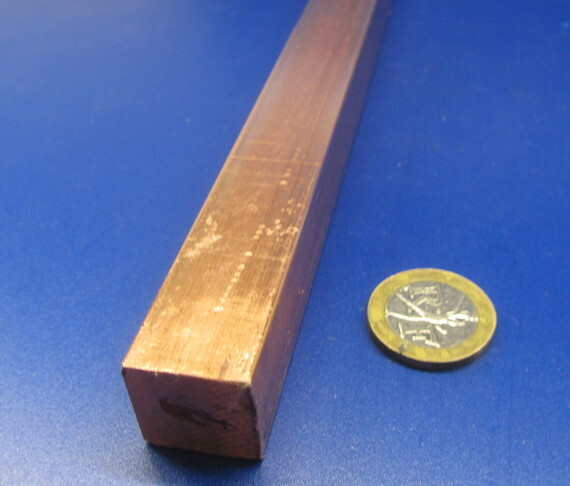 182 Copper Square Bar 3/4″ Thick x 3/4″ Wide x 6 Foot Length