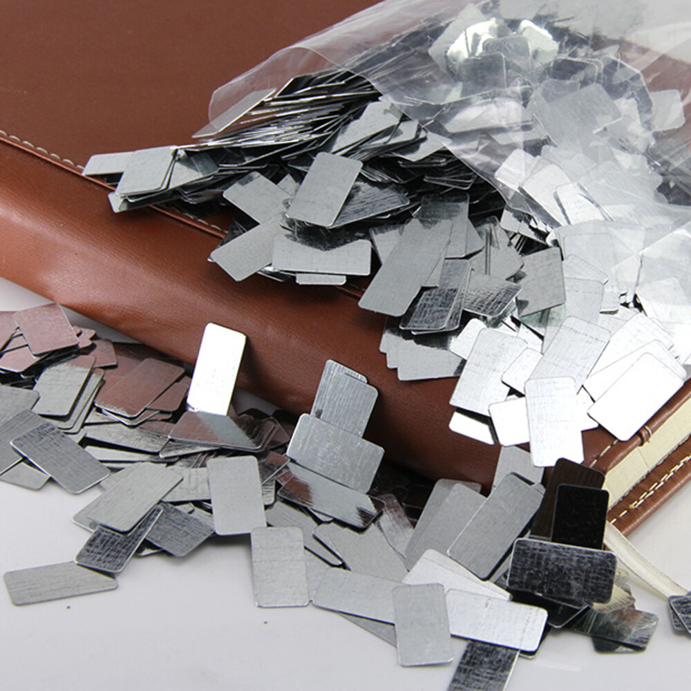 100PCS Galvanized Iron Sheet Plate Zinc Plated Metal DIY Craft 20*10*0.3mm Kits