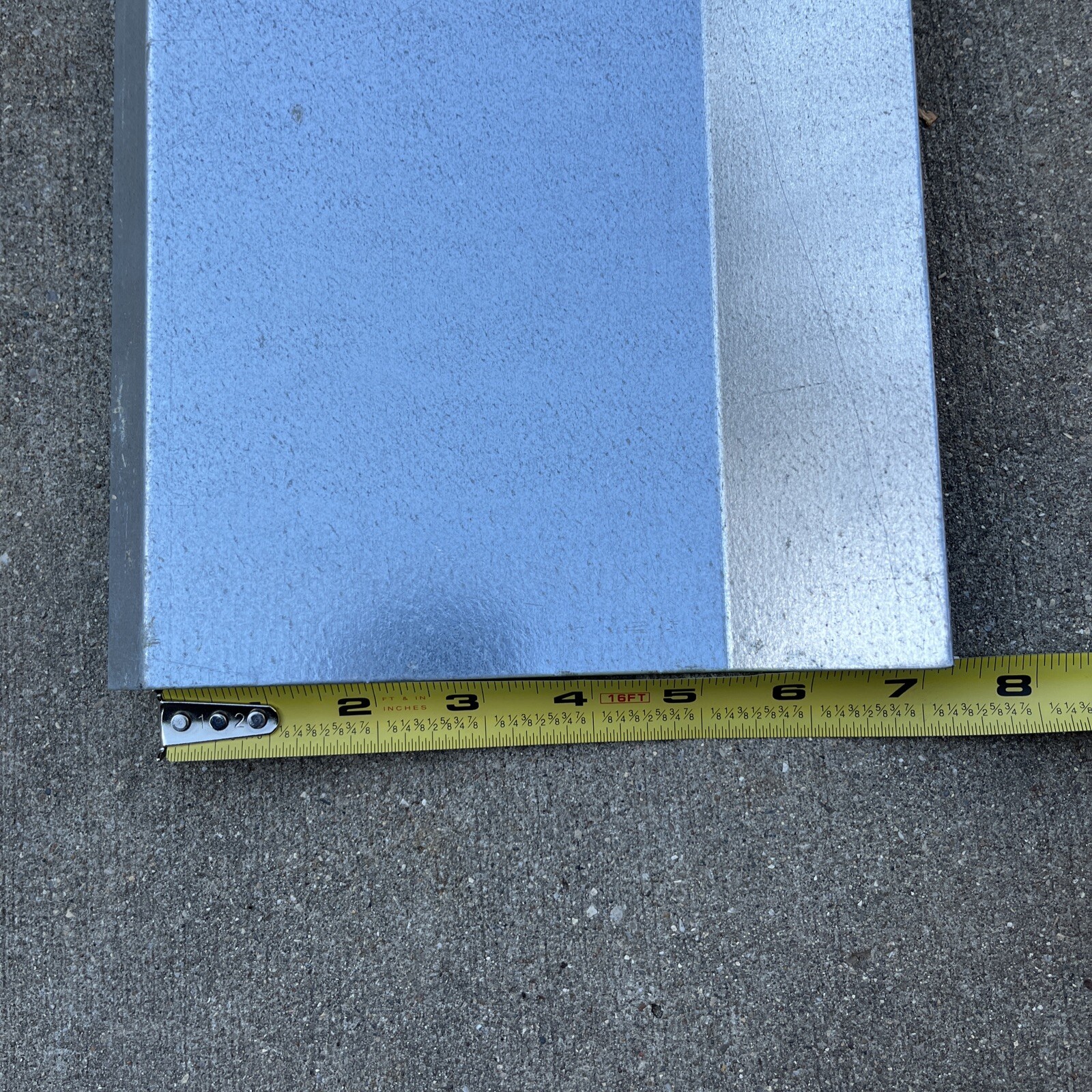 21 Gauge Galvanized Sheet Metal Panel 27”L x 5 -1/4”W Free Shipping! Qty-1