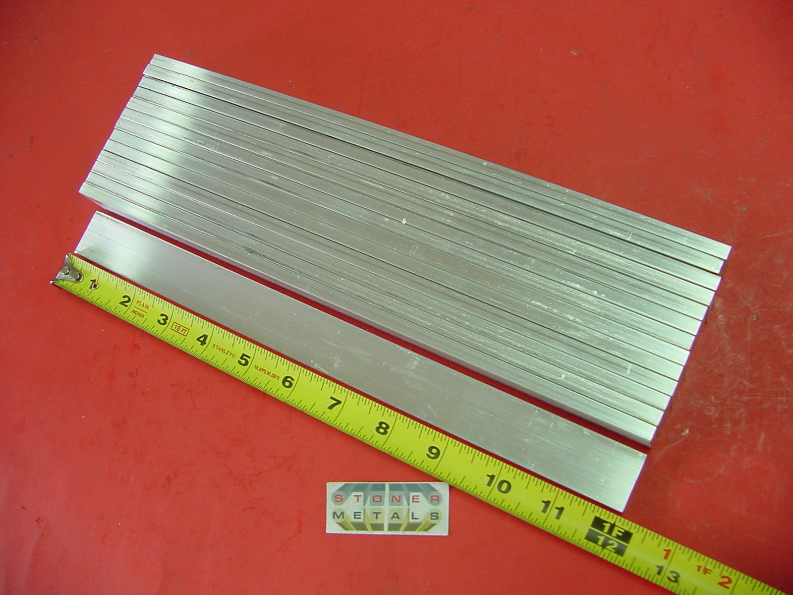 14 pieces 1/4″ X 1″ ALUMINUM 6061 T6511 SOLID FLAT BAR 12″ long Mill Stock