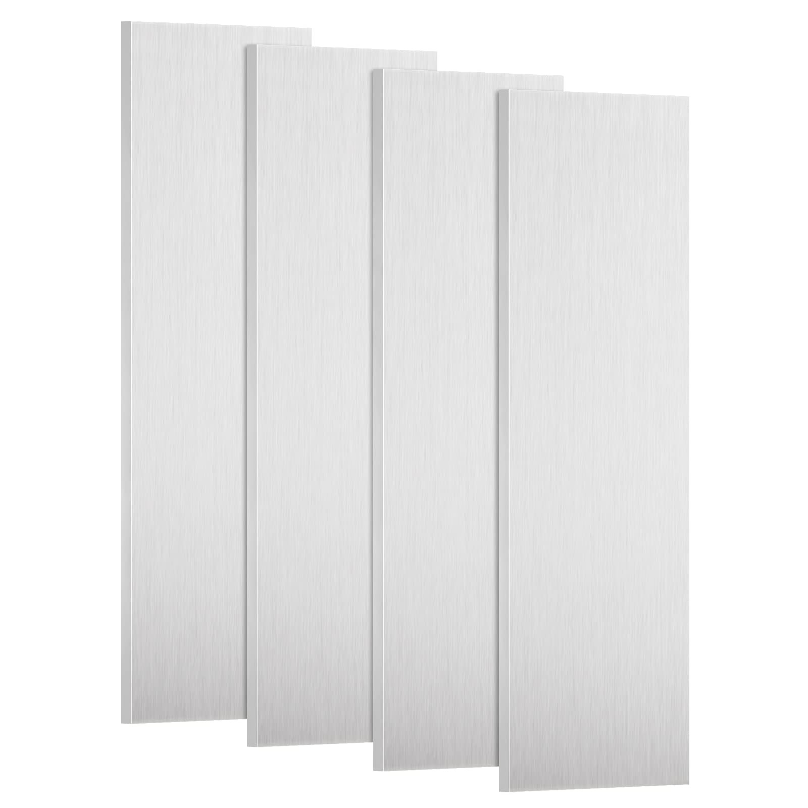 4 Pack 6061 Aluminum Sheet Metal 3x12x1/8 Inch Flat Plain Thin Aluminum Plate…