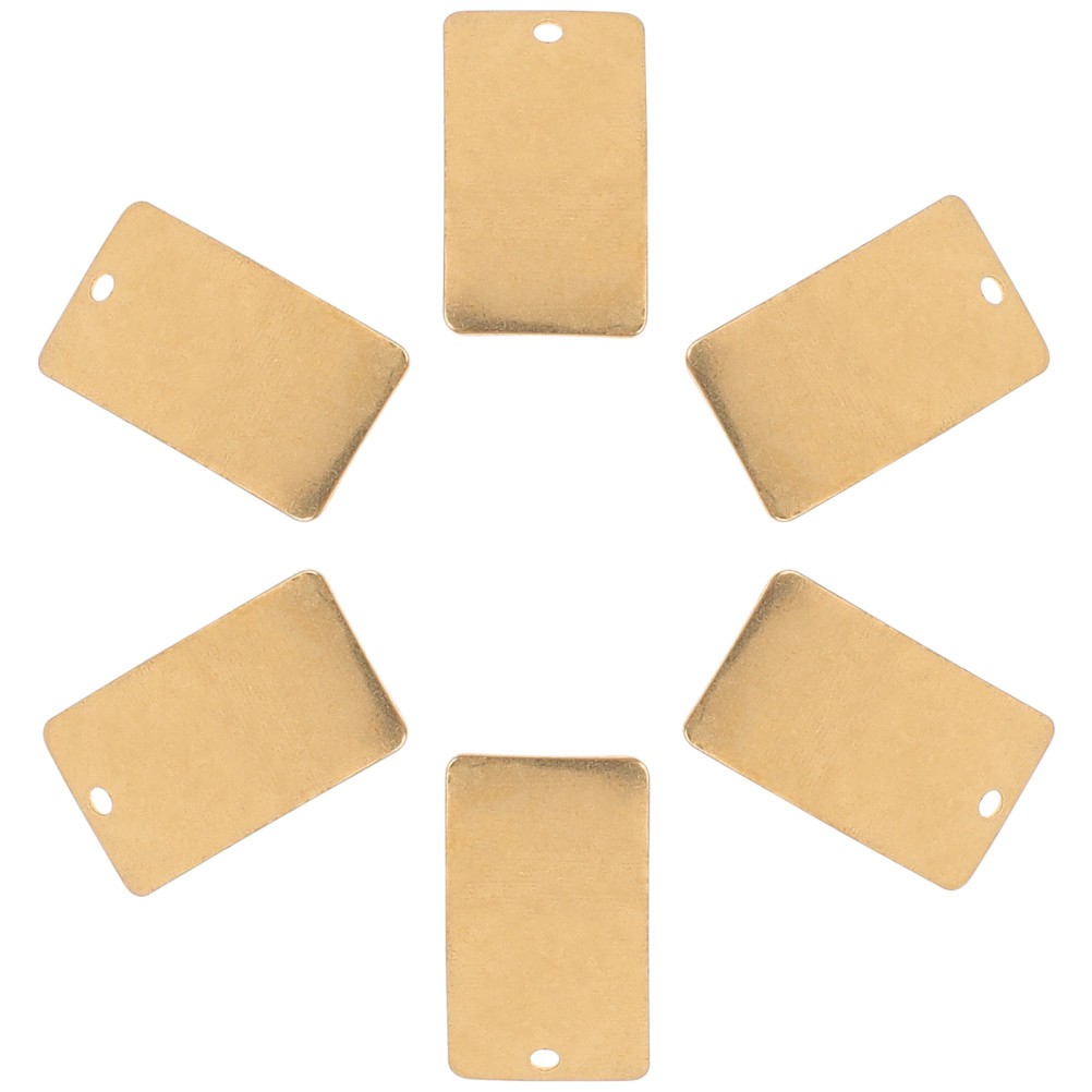 25Pcs Brass Plates for Crafting DIY Jewelry Durable Reusable Metal Sheets