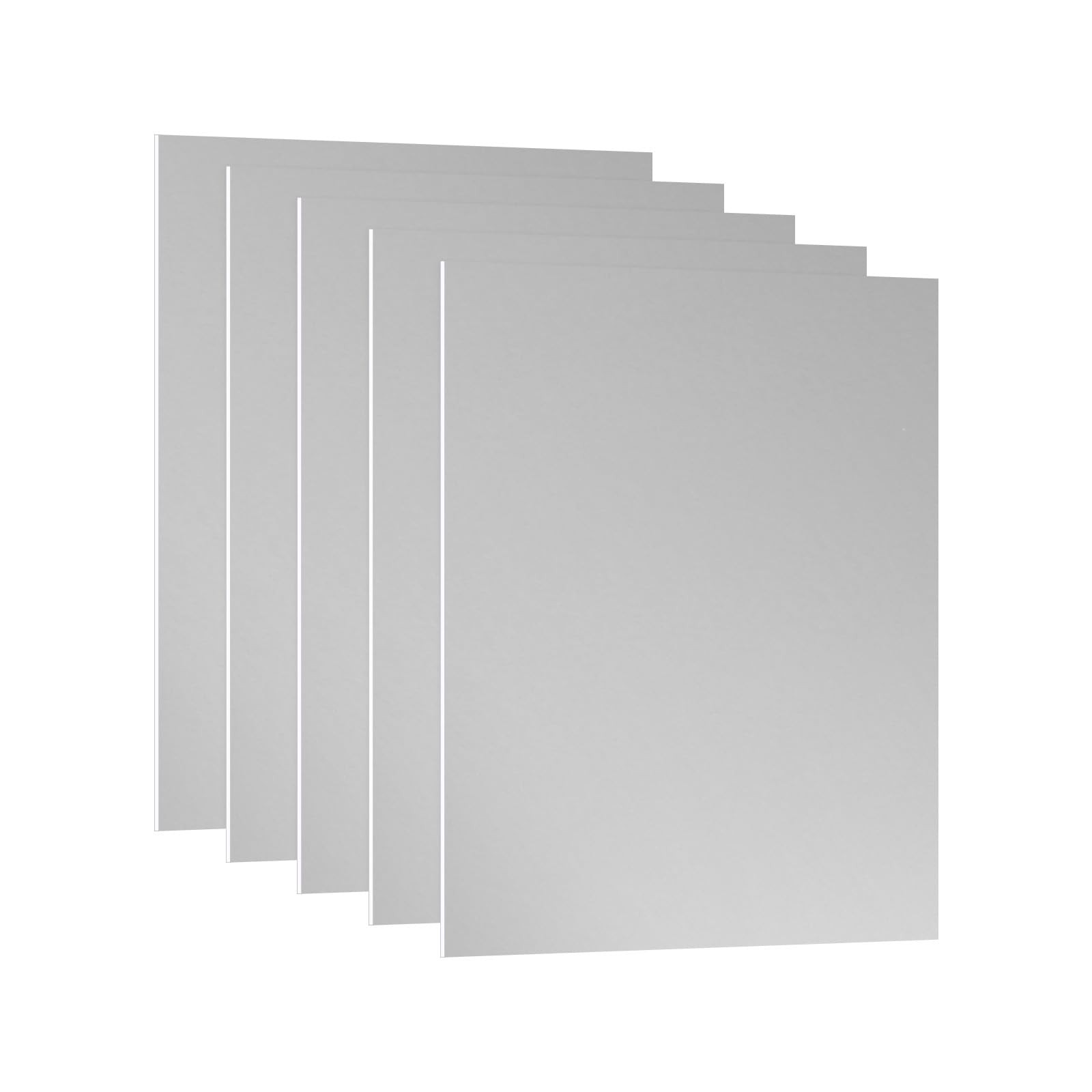 7x5x1/32inch Anodized Aluminum Sheet, 5Pcs Metal Rectangle Aluminum Plate 0.8…
