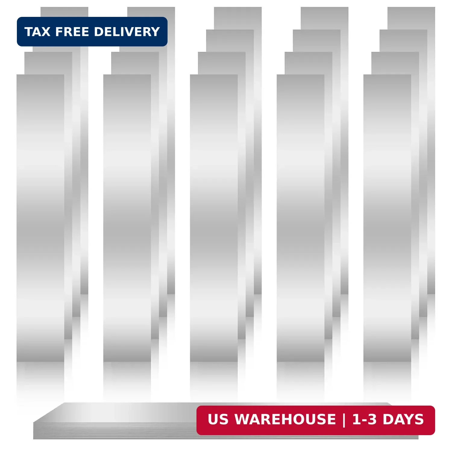 20 Pcs 304 Stainless Steel Shim Stock Assortment, 1″ W x 6″ L, 10 Sizes (0.0007″