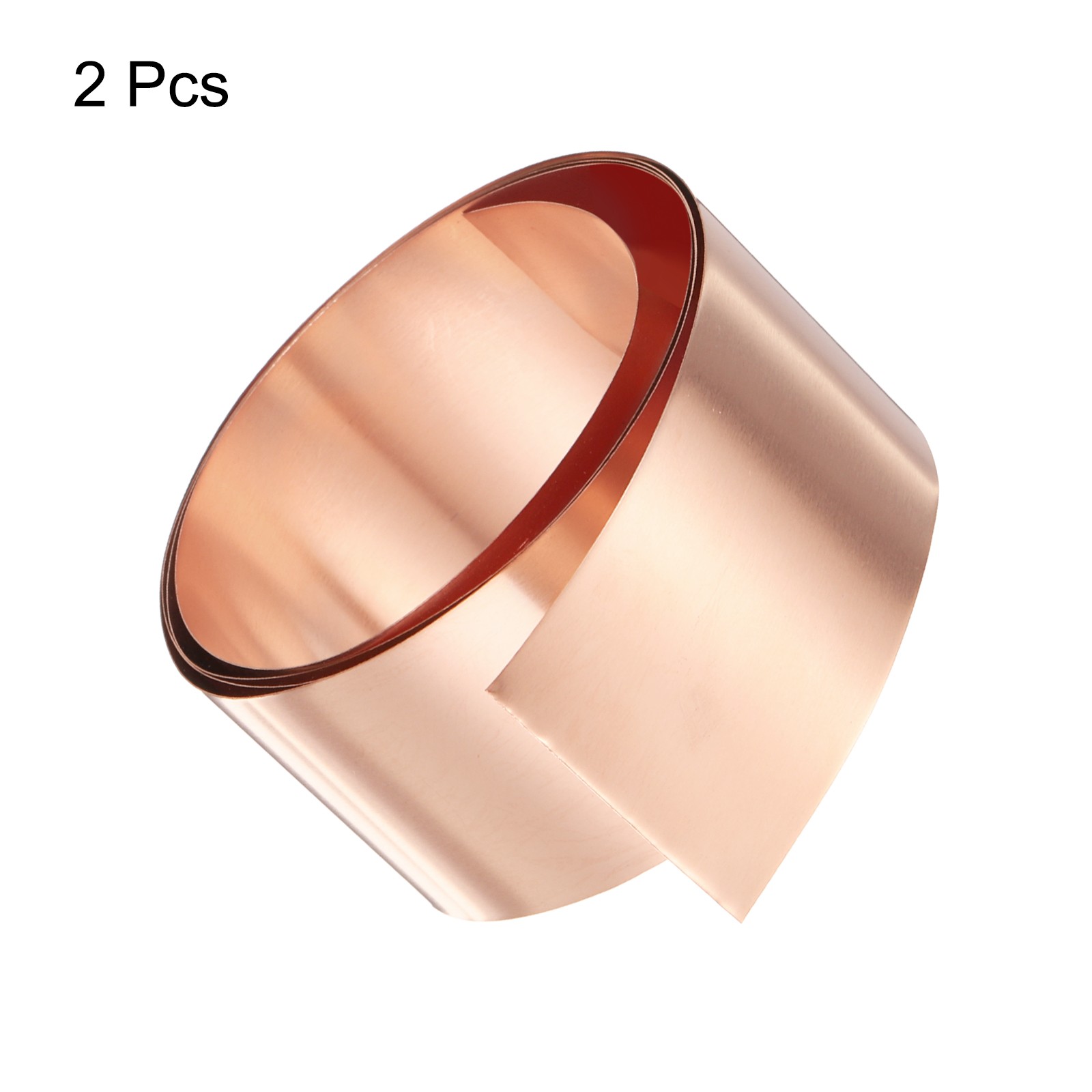 2pcs Copper Sheet Roll 0.2mm Thick Copper Flashing Strip (1.6″ Width x 3.28ft)