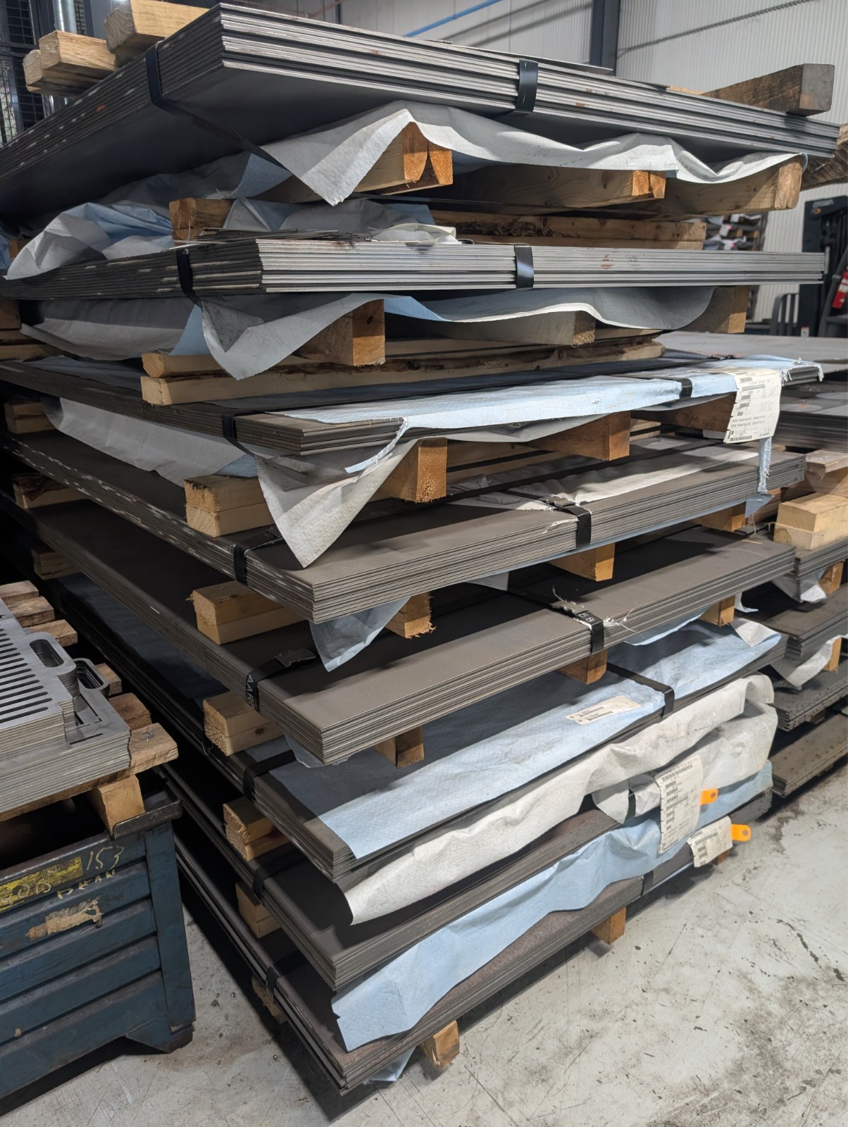 48″x120″ .179 Thick Sheet (7ga) sold by pallet count only, A1011 Grade DSB