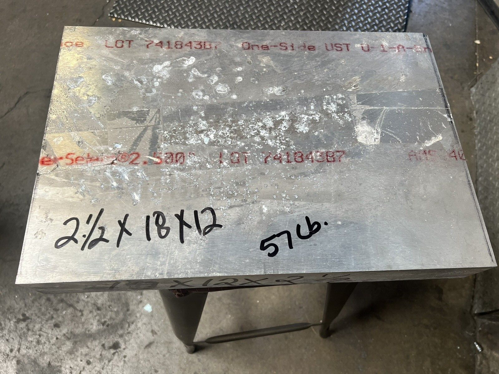 Aluminum 7050 – T7451 Plate 2.5″ x 12″ x 18″