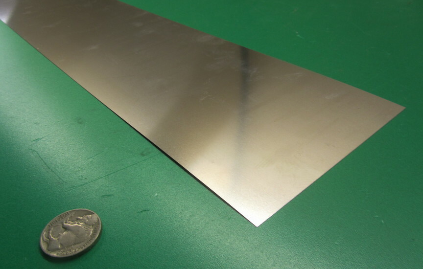 301 Stainless Steel Sheet Shim, .031″ (+/-.0015″) x 4.0″ Width x 5 Foot Length