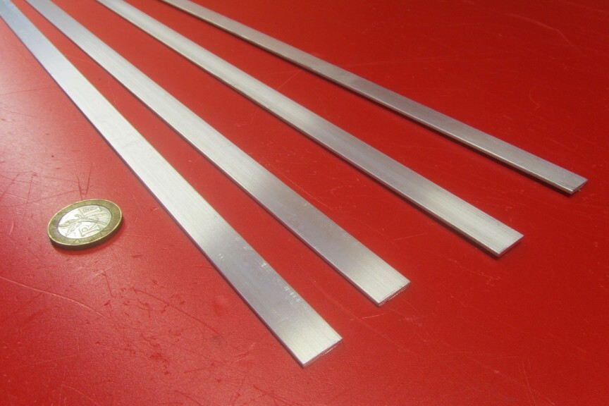6061 T6 Aluminum Bar, 1/16″ (.062″) Thick x 1/2″ Wide x 72″ Length, 4 pcs