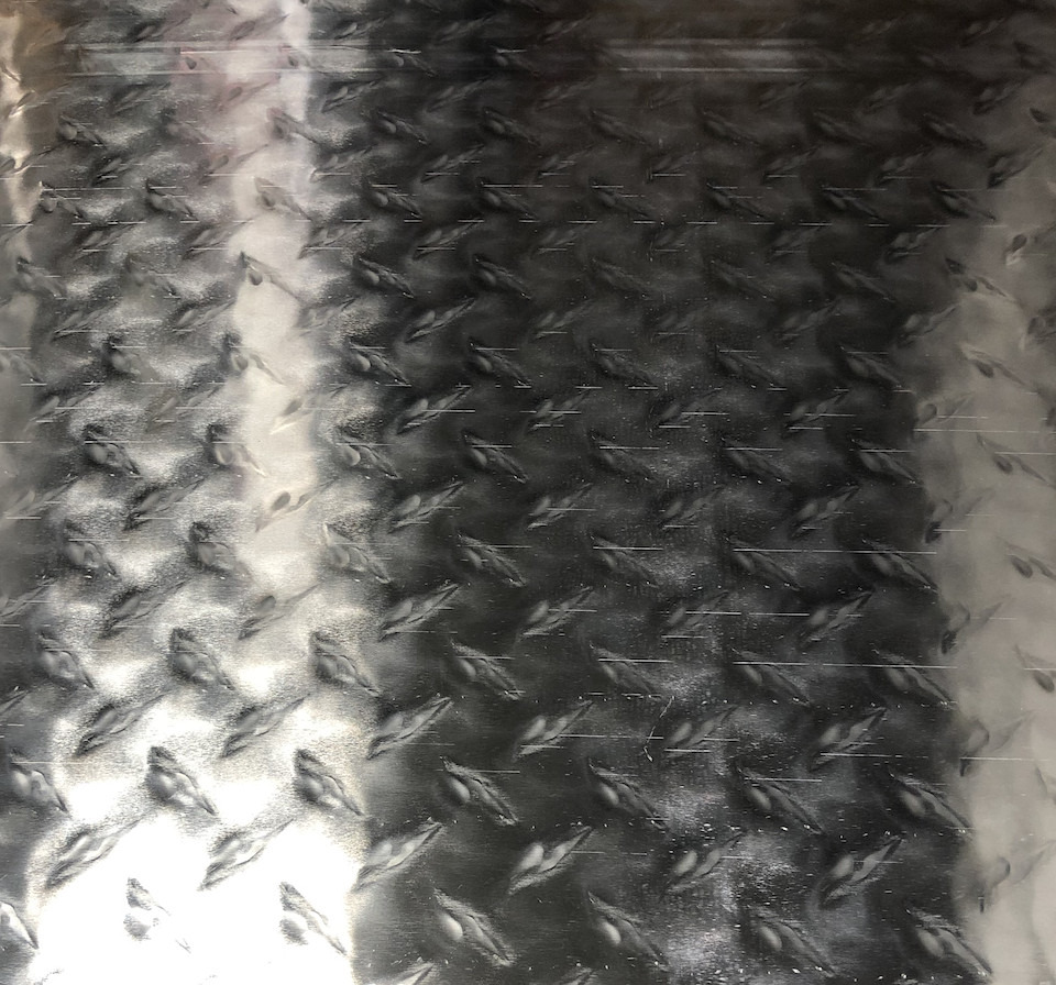 12″ x 48″ Diamond Plate Aluminum .045″ Thick – 18 Gauge (1.15mm)