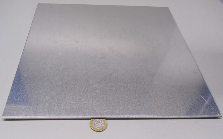 1100 Aluminum Sheet Softened (O) .125″ (1/8″) Thick x 12″ Wide x 12″ Long