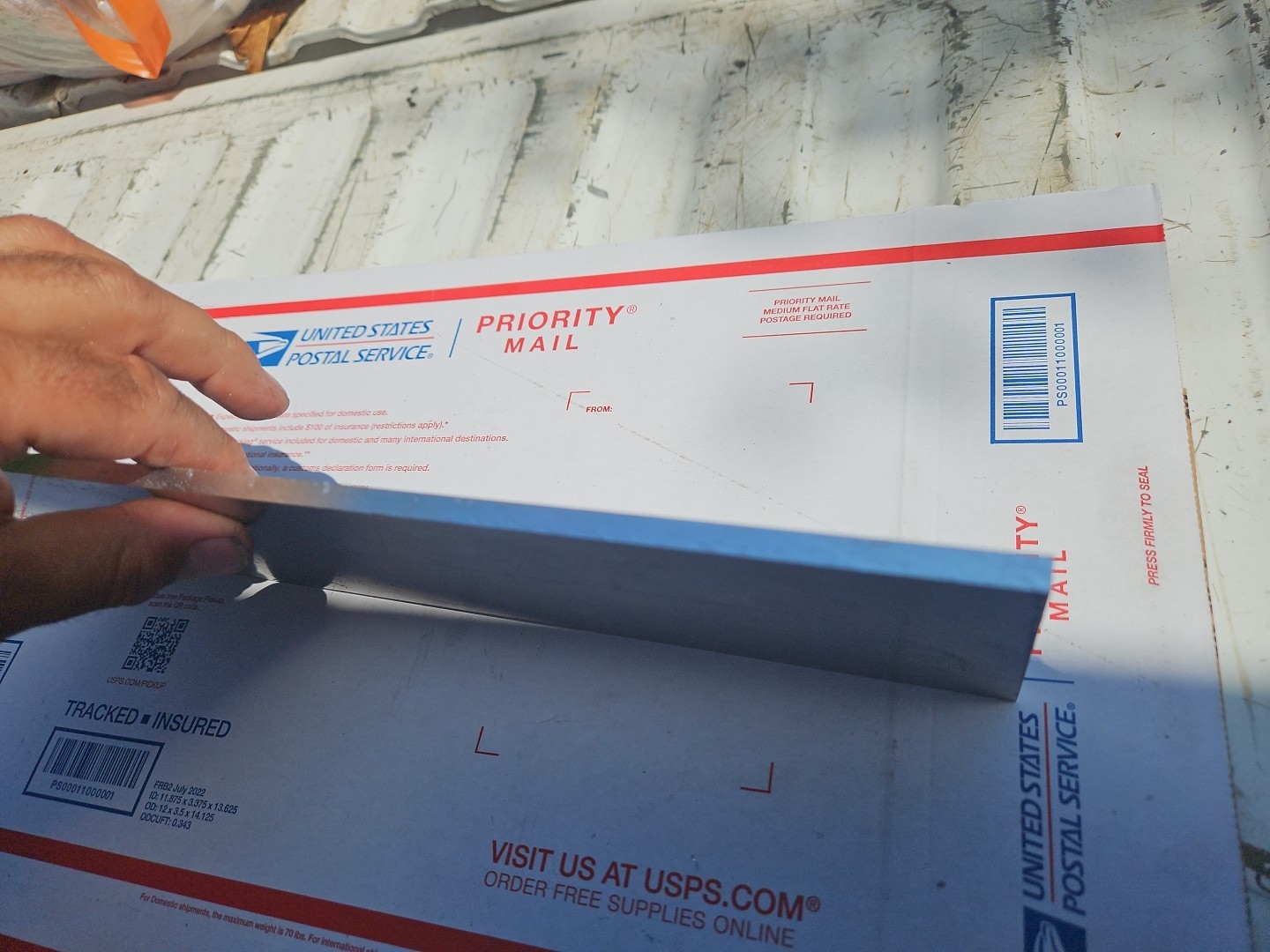 Aluminum plate 5052 (H32) 1/4” X 15” X 5″ Made In USA