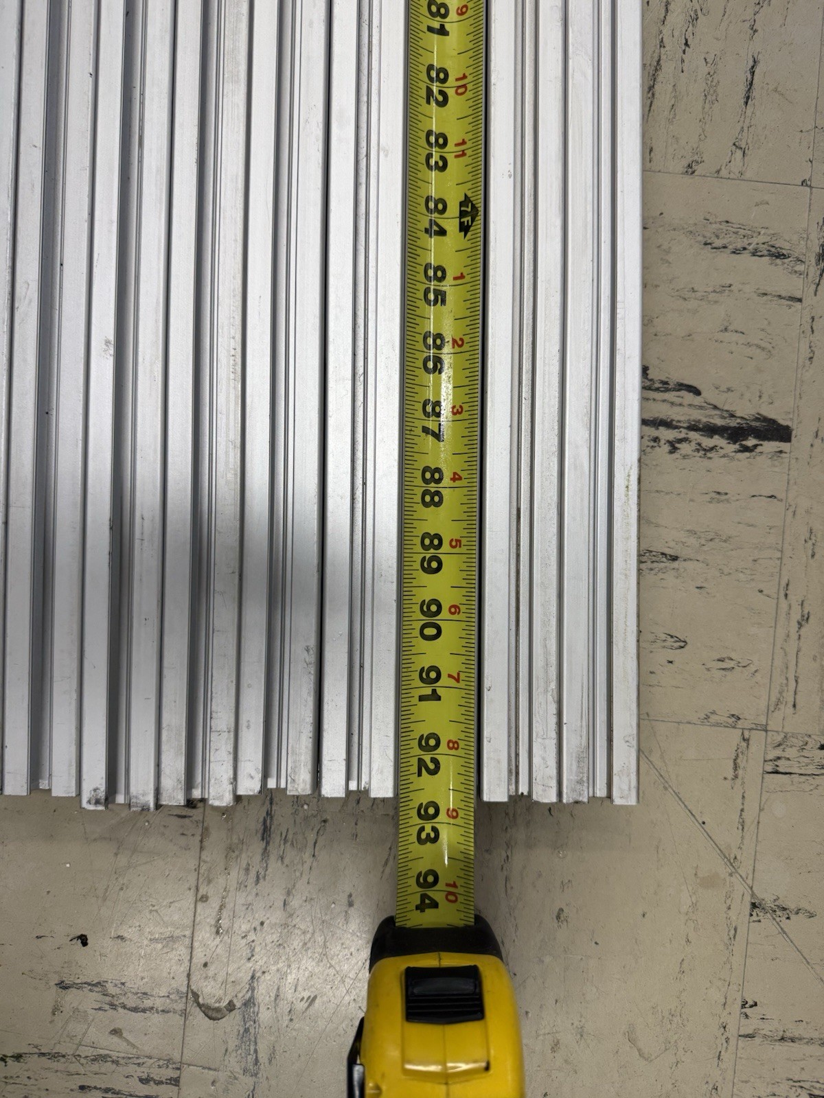 (Lot of 10) 3030 T-Slot Aluminum Extrusion 30mmX30mm X 2349mm or 92-1/2” Long.