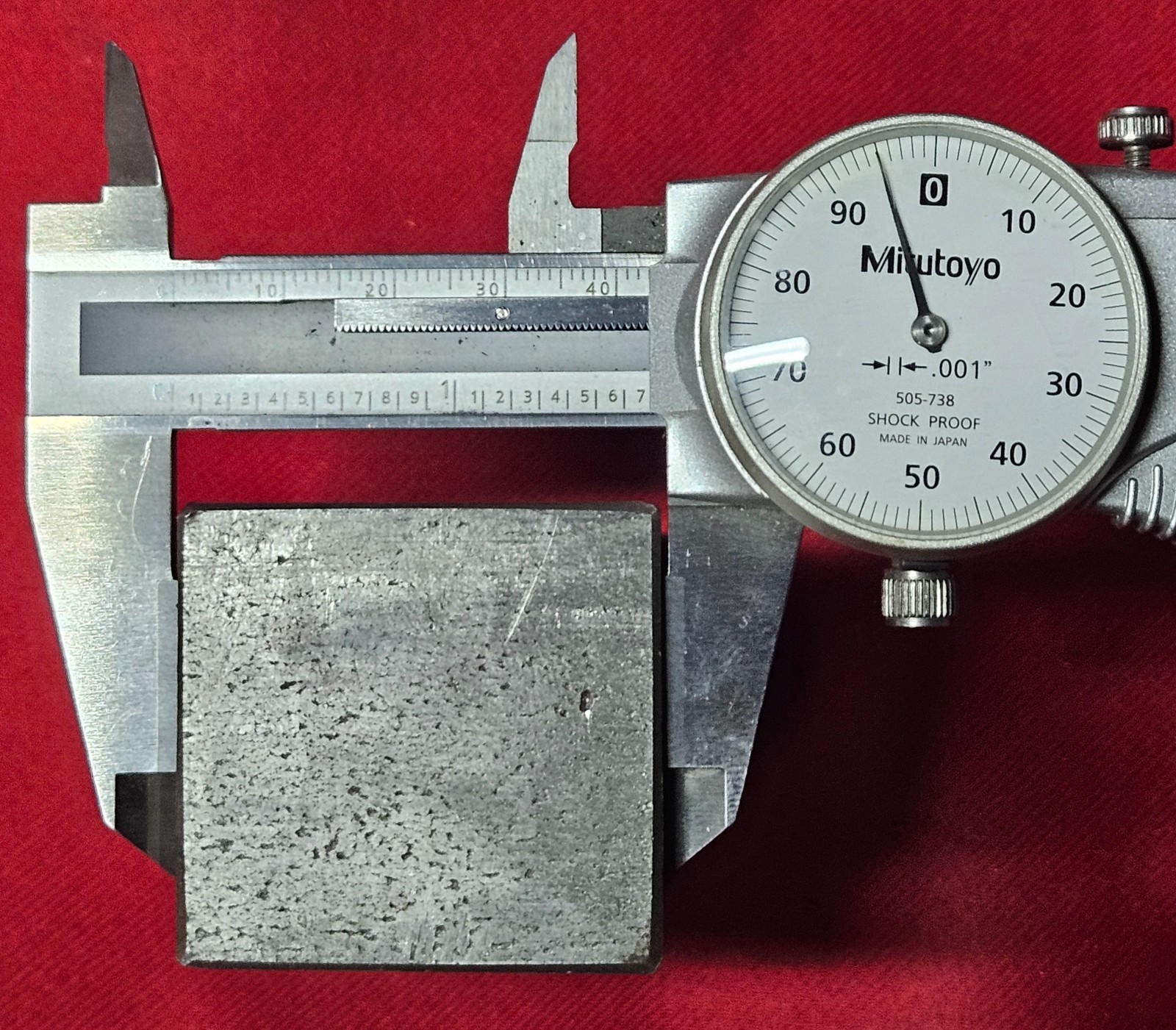Cold Rolled Steel Block 3.495″ L, 1.695″ W, 1.620″ Thick, 2 Lb. 11.8 oz