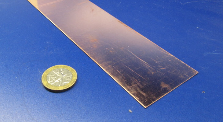 110 Copper Foil Soft Temper .007″ Thick x 2.0″ Wide x 50 Foot Length