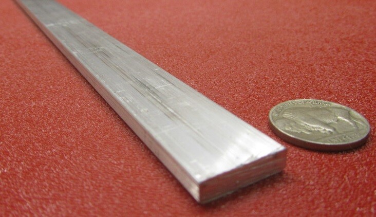 6061 T6511 Aluminum Bar, 3/16″ (.187″) Thick x 3/4 Wide x 36″ Length, 2 units