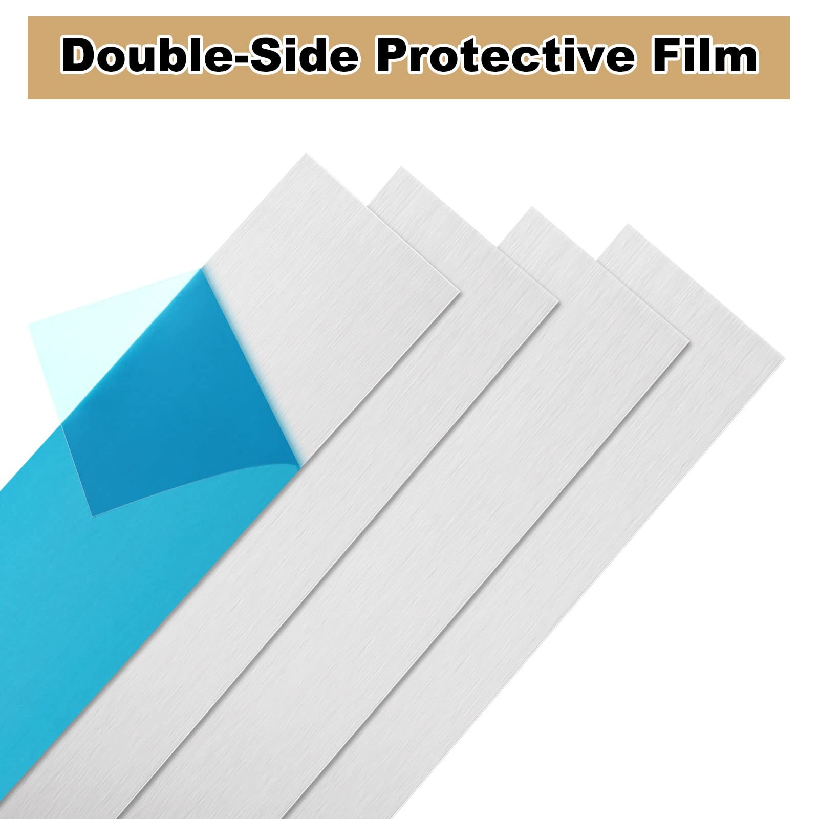 4 Pack 6061 Aluminum Sheet Metal 3x12x1/8 Inch Flat Plain Thin Aluminum Plate…