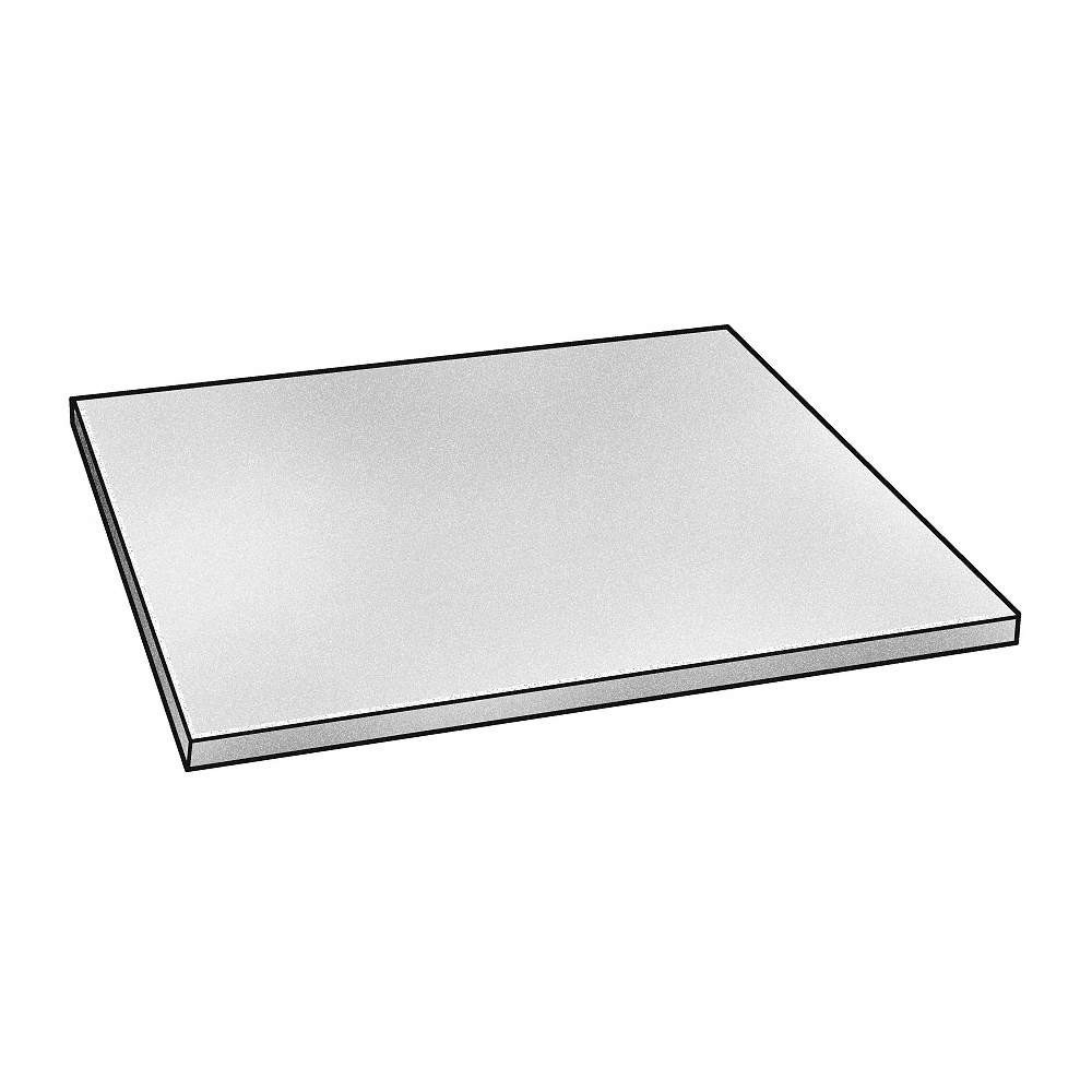 GRAINGER APPROVED 0P.188X12-12 Plate Stock,SS,12 in Overall W 2EXR3