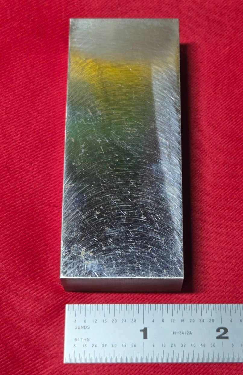 D2 Tool Steel Block Billet 3.71″ L x 1.529″ W x 0.75″ Thick, 1 Lb 2.6 Oz.
