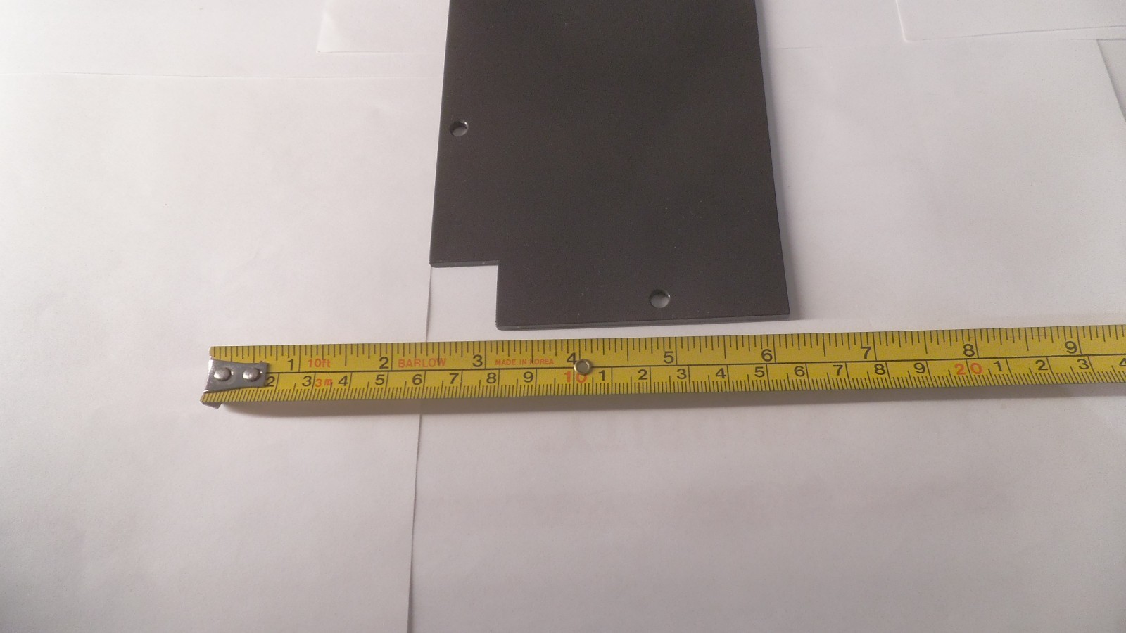 Aluminum plate, PVDF coated, 10-1/2″ x 4″ x 1/8″ thick