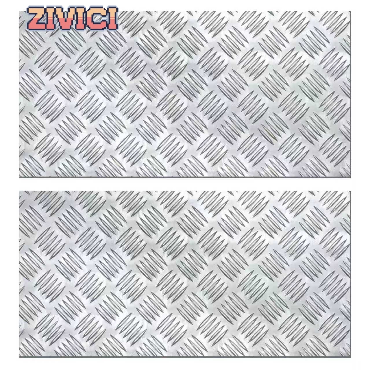 254*508mm Aluminum Checkered Plate 2 Pack Heavy Duty Garage Trailer Trim