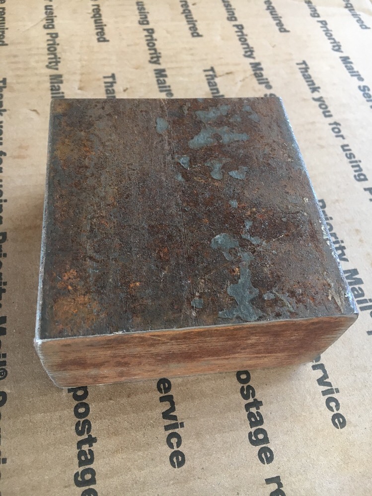 2 X 4 X 5″ THICK BLOCK Steel Bar Target Plate Blacksmith Bench Hammer Plate