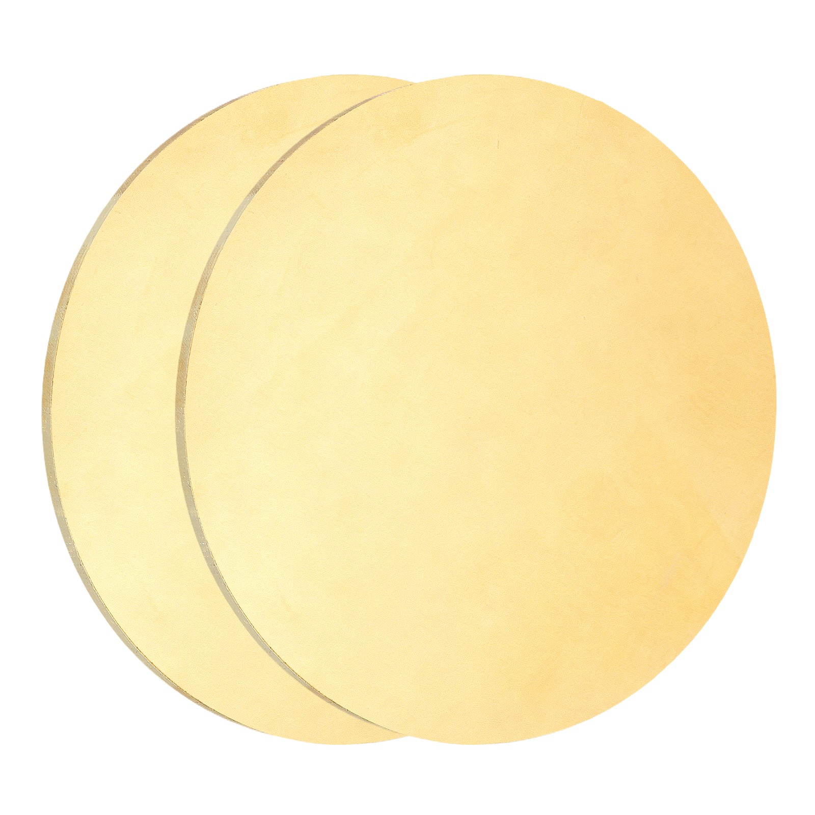2Pcs Brass Round Plate, 0.06″(1.5mm) Thick 2″(51mm) Dia H65 Brass Round Sheet