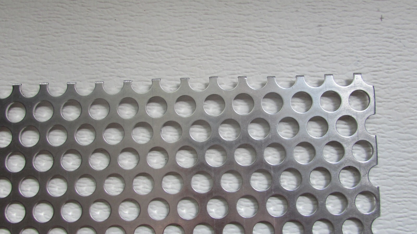 1/2″ HOLE ALUMINUM PERFORATED METAL–11-1/2″ X 11-3/4″