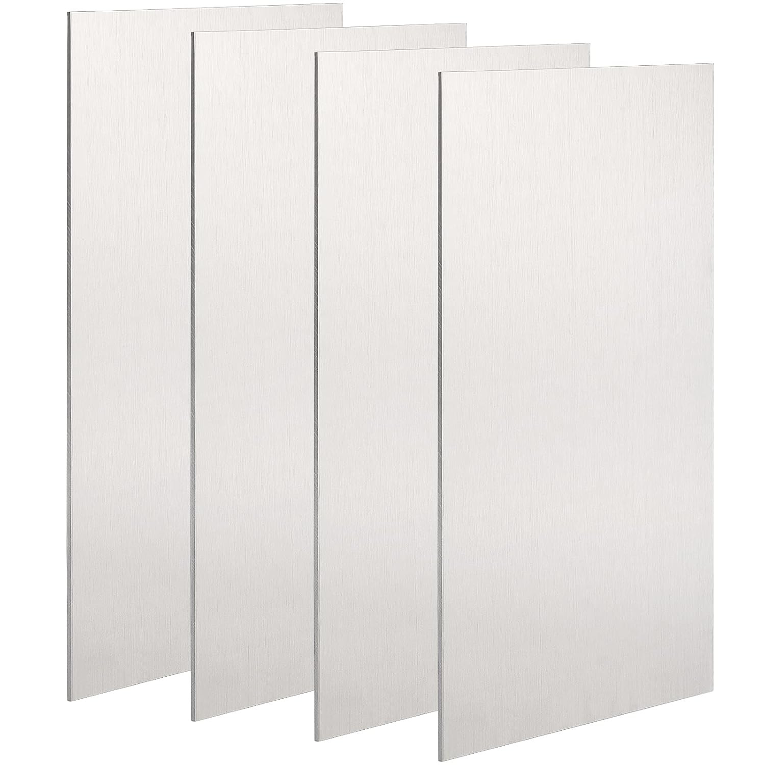 4 Pack 6061 Aluminum Sheet 12 X 6 X 1/8 Inch, 3Mm Heavy Duty Aluminum Plate with