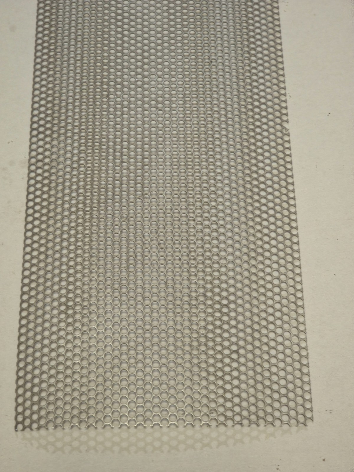 22 Gauge Stainless Steel Perforated Sheet 0.032″ 1/8″ Holes 3/16 Centers 6″ x 40